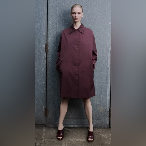 Zara Women's Burgundy Wedge Sandals - Picture 6 of 8